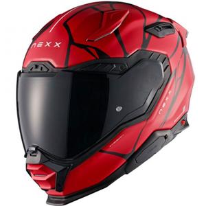 Casco integral de moto Nexx X.WST3 B-Side rojo-negro