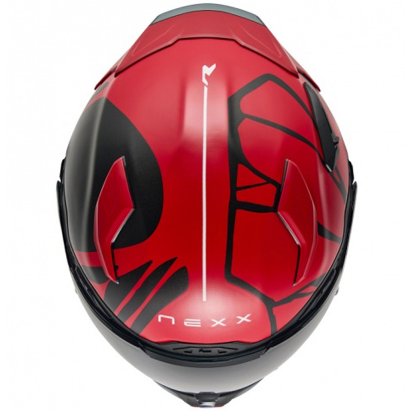 Casco integral de moto Nexx X.WST3 B-Side rojo-negro