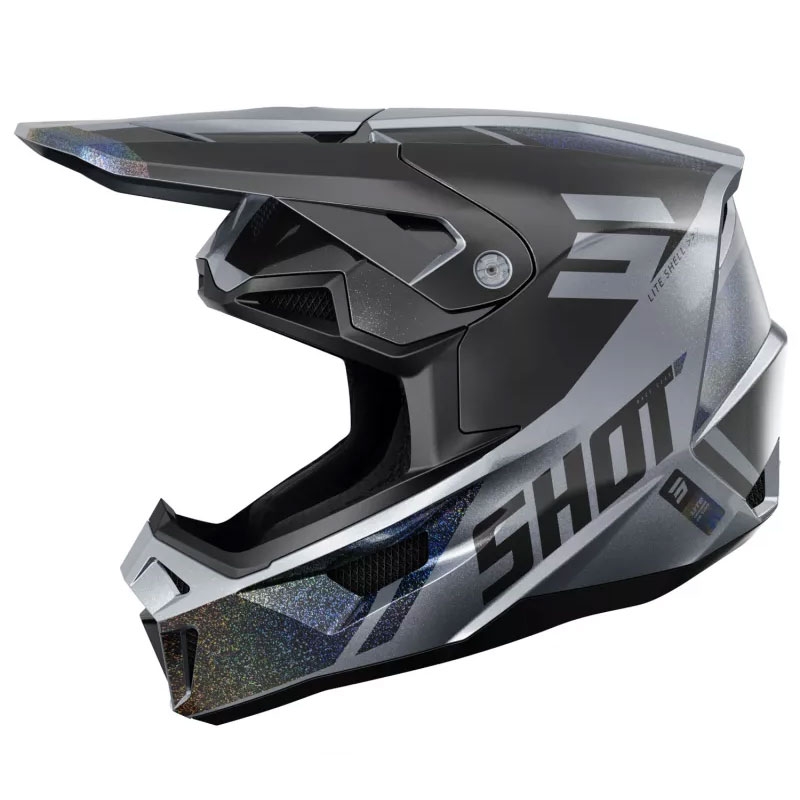 Casco de motocross Shot Lite Ultra mate holográfico