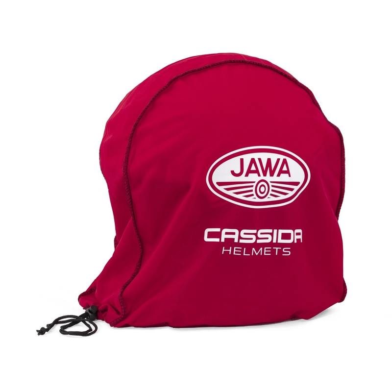 Casco de moto abierto Cassida Oxygen 2.0 Jawa OHC rojo mate, negro y blanco