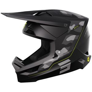 Casco de Motocross Shot Race Battle Amarillo Fluo Mate Oferta liquidación