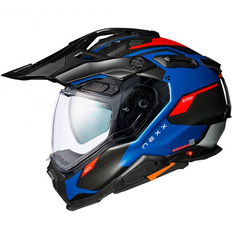 Casco enduro Nexx X.WED3 Keyo azul-rojo liquidación