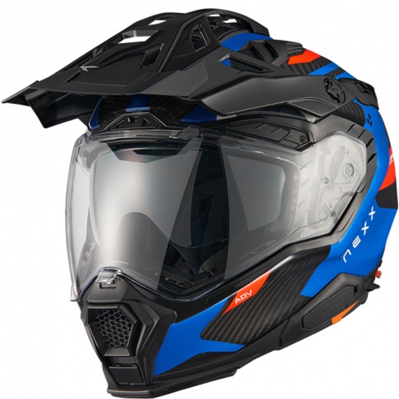 Casco enduro Nexx X.WED3 Keyo azul-rojo liquidación
