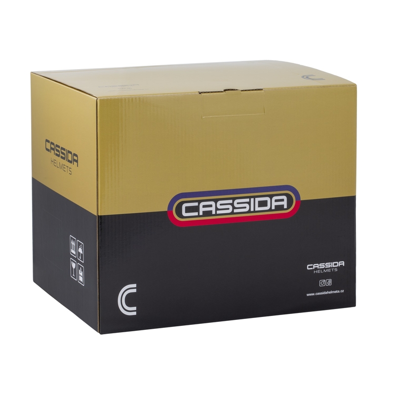 Casco de moto abierto Cassida Oxygen 2.0 Rondo en negro mate y dorado