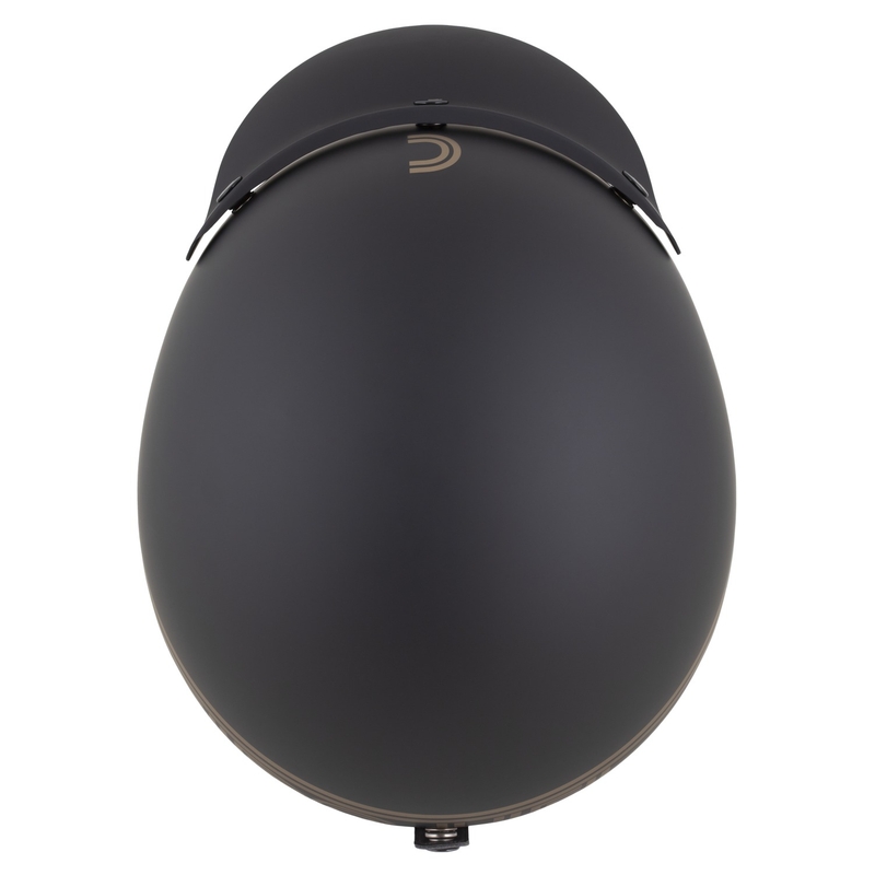 Casco de moto abierto Cassida Oxygen 2.0 Rondo en negro mate y dorado