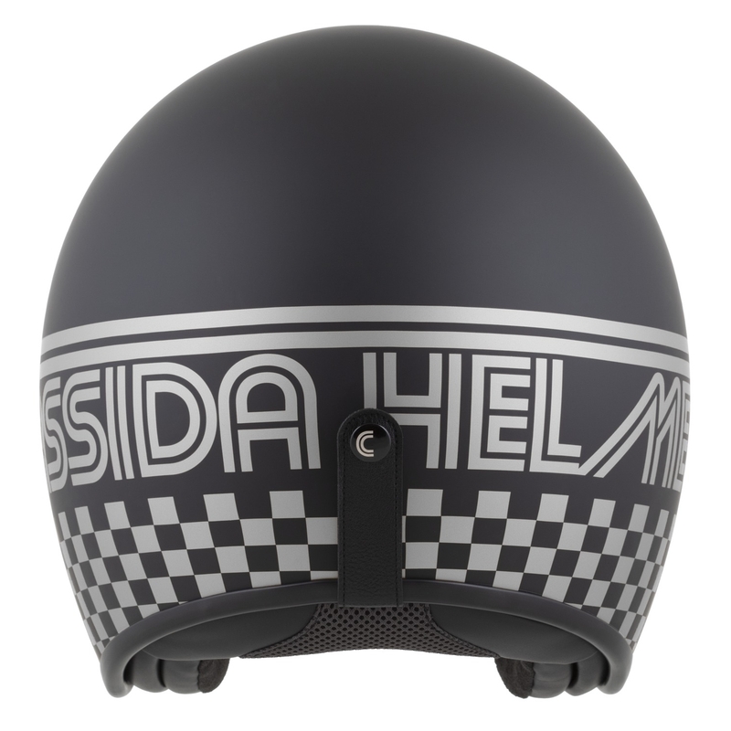 Casco de moto abierto Cassida Oxygen 2.0 Rondo en negro mate y plateado
