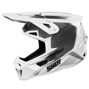 Casco de motocross Shot Lite Challenger perla negro-blanco