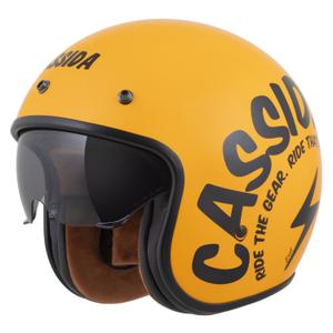 Casco de moto abierto Cassida Oxygen 2.0 Gear amarillo-negro