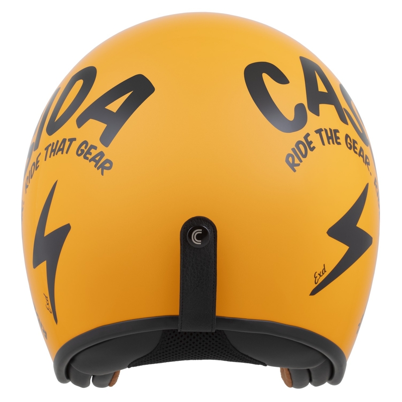 Casco de moto abierto Cassida Oxygen 2.0 Gear amarillo-negro