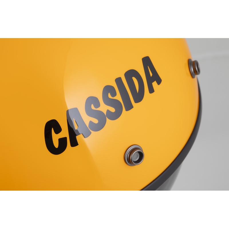 Casco de moto abierto Cassida Oxygen 2.0 Gear amarillo-negro