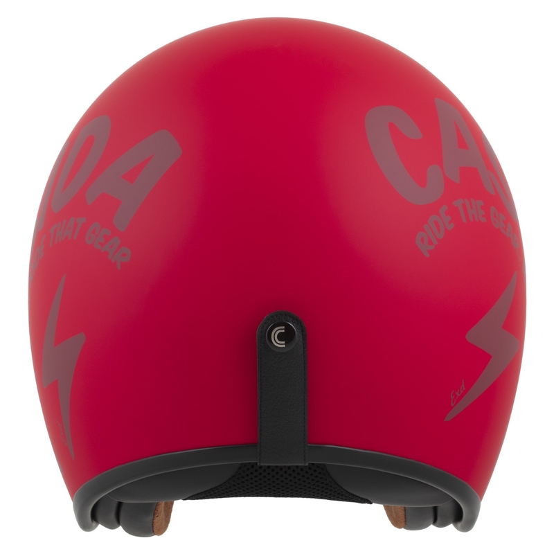 Casco abierto de moto Cassida Oxygen 2.0 Gear rojo mate-rojo oscuro
