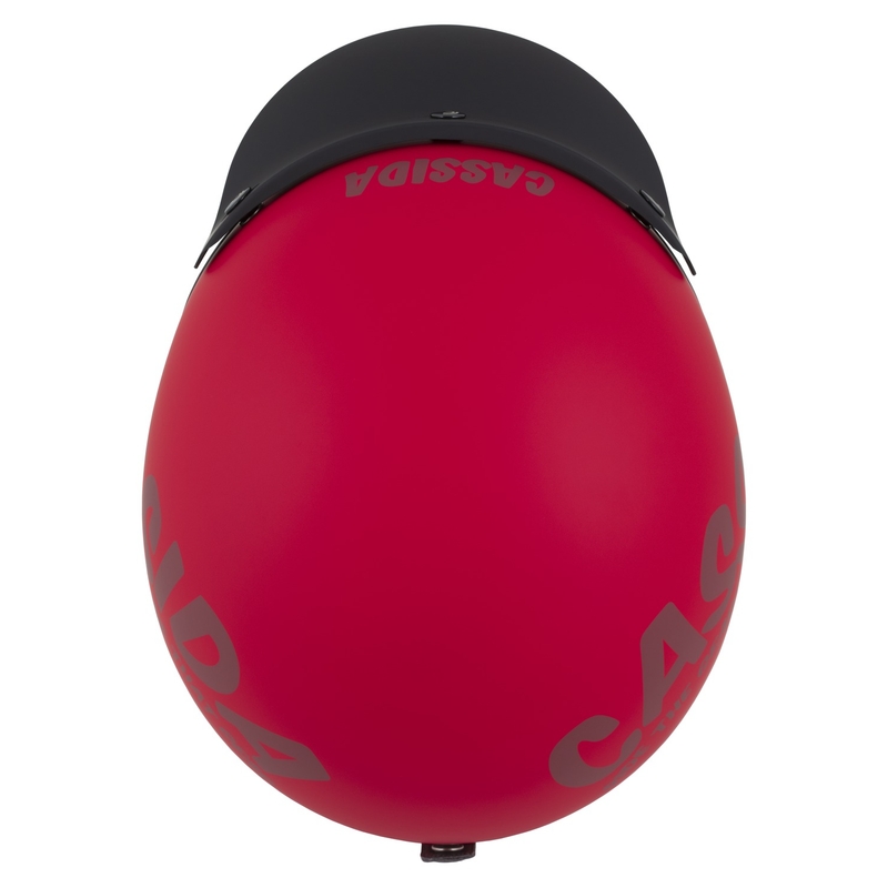 Casco abierto de moto Cassida Oxygen 2.0 Gear rojo mate-rojo oscuro
