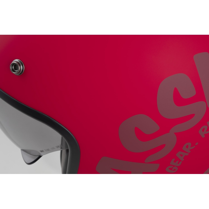 Casco abierto de moto Cassida Oxygen 2.0 Gear rojo mate-rojo oscuro