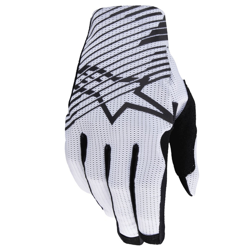 Guantes de motocross Alpinestars Radar Pro blancos