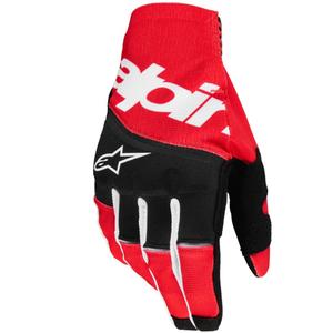 Guantes de motocross Alpinestars Techstar negro-rojo