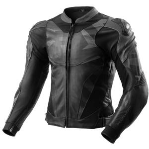 Chaqueta de moto de cuero Rebelhorn Inferno negro