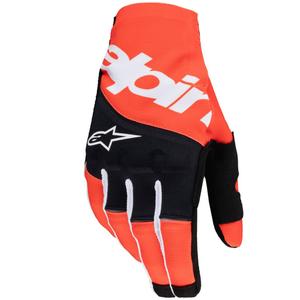 Guantes de motocross Alpinestars Techstar negro-naranja