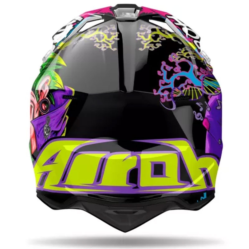 Casco de motocross Airoh Wraaap Music multicolor