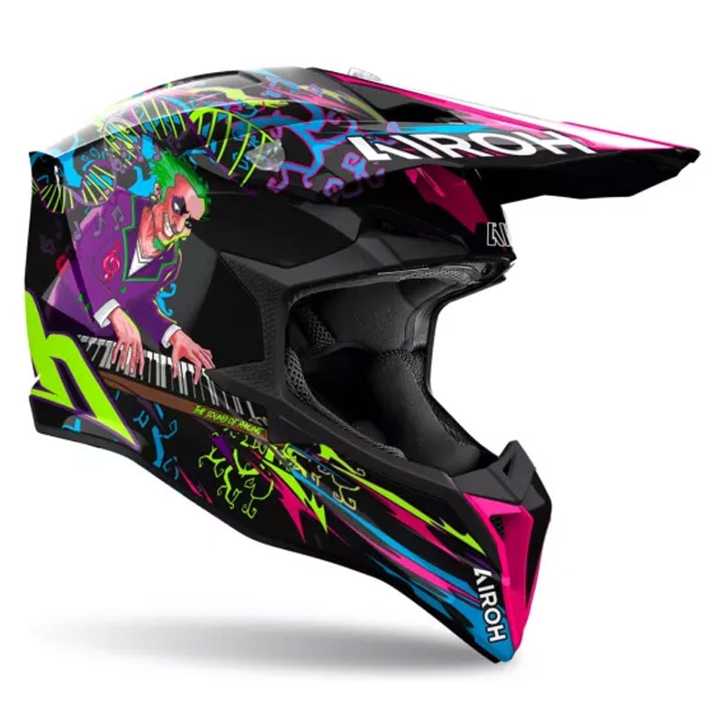 Casco de motocross Airoh Wraaap Music multicolor