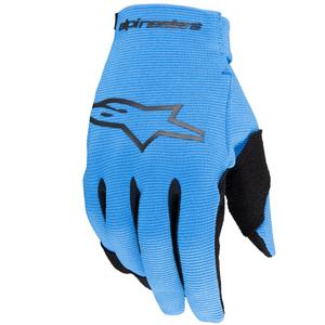Guantes de moto infantiles Alpinestars Radar azul claro-negro