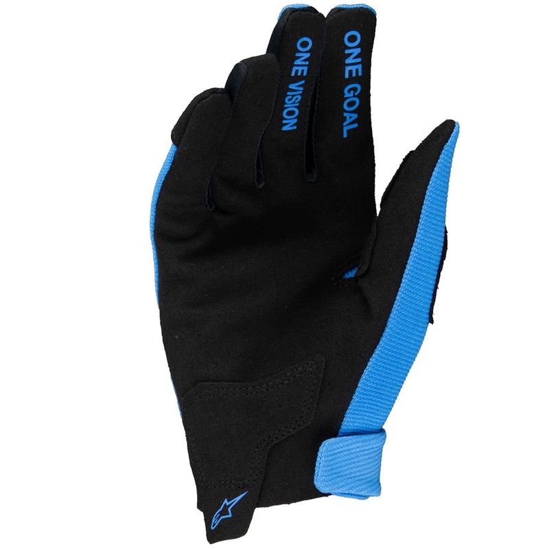 Guantes de moto infantiles Alpinestars Radar azul claro-negro
