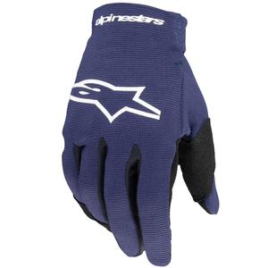 Guantes de moto infantiles Alpinestars Radar azul-blanco