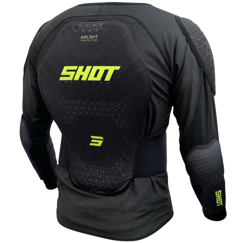 Protector corporal Shot Airlight negro-amarillo fluorescente