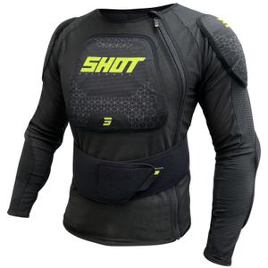 Protector corporal Shot Airlight negro-amarillo fluorescente