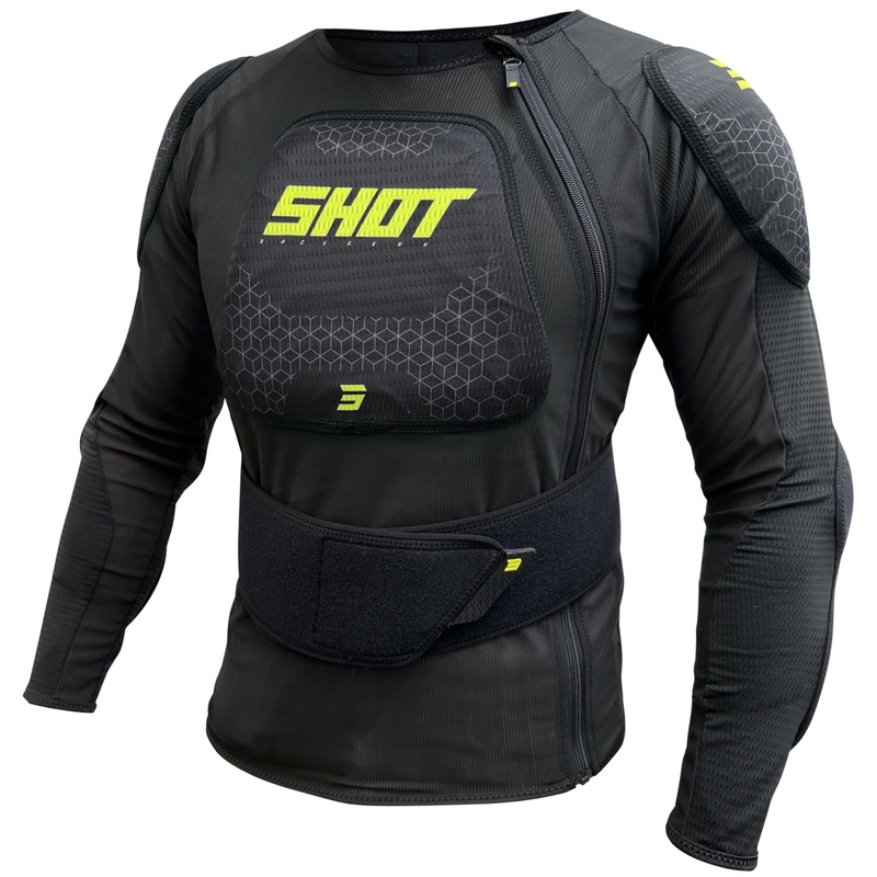 Protector corporal Shot Airlight negro-amarillo fluorescente