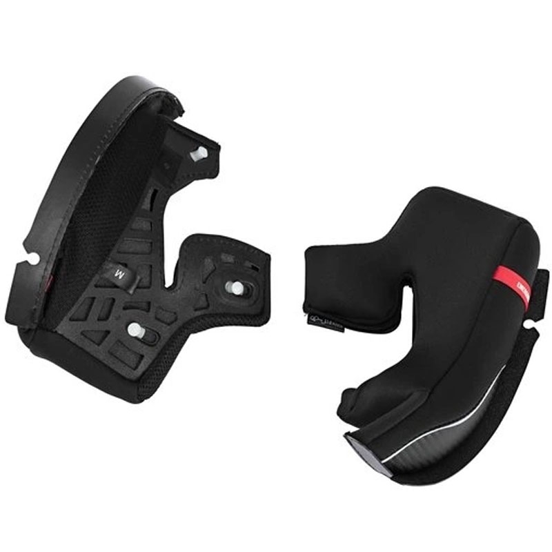 Almohadillas para mejillas para cascos de moto Scorpion EXO-1500 AIR, color negro