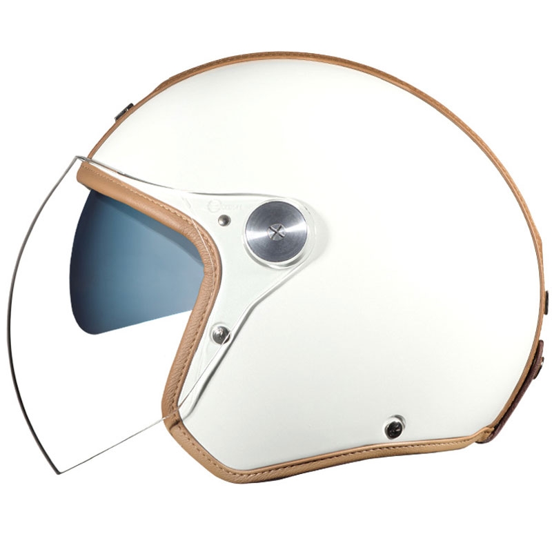 Casco abierto Nexx X.G30 Groovy SV blanco-marrón liquidación