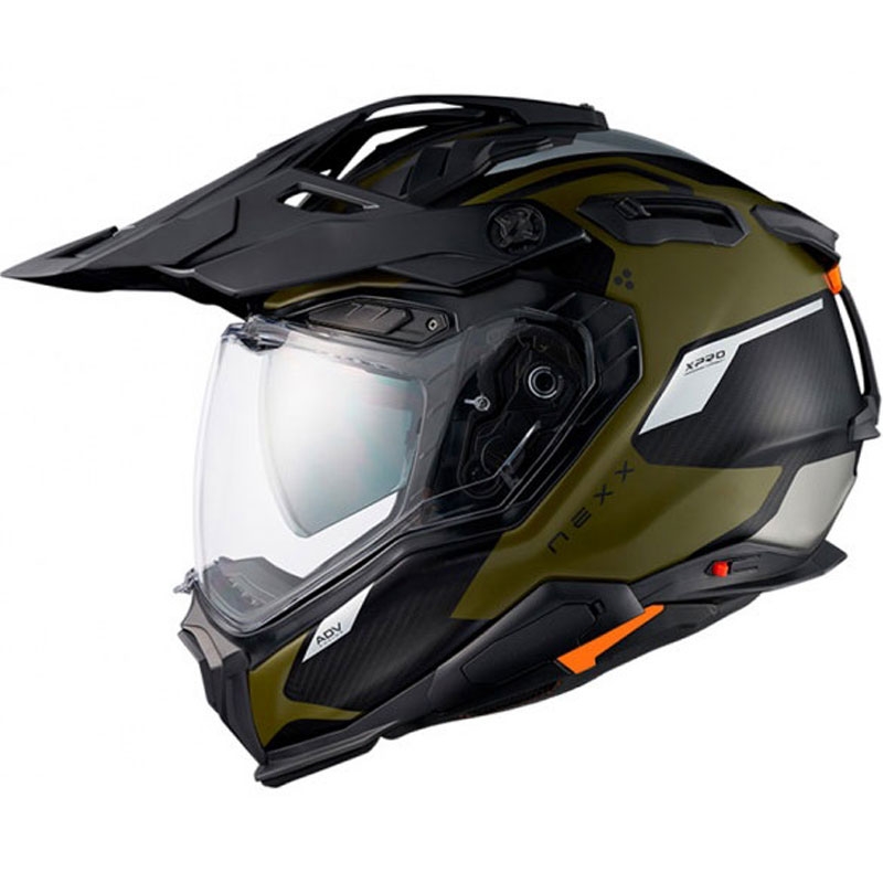 Casco de enduro Nexx X.WED3 Keyo verde-plata
