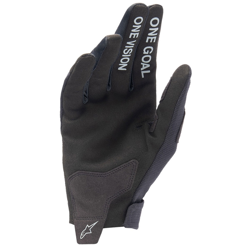 Guantes de motocross Alpinestars Radar para niños, color negro y plateado