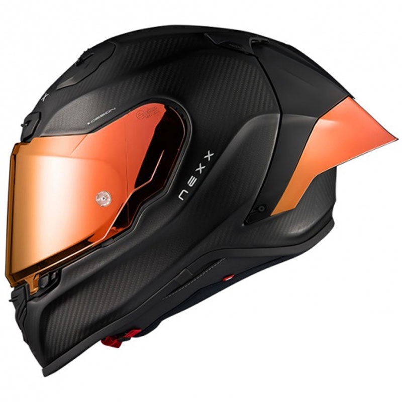 Casco integral de moto Nexx X.R3R Zero PRO 2 Carbon MT, color rojo mate liquidación