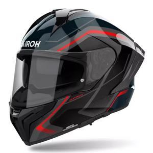 Casco integral de moto Airoh MATRYX Wide negro-gris-rojo