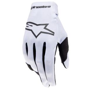 Guantes de motocross Alpinestars Radar para niños, gris claro y negro