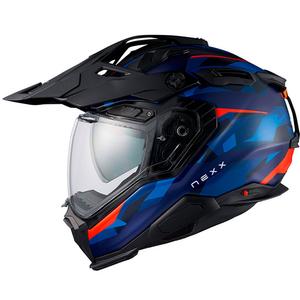 Casco enduro para moto Nexx X.WED3 Trailmania azul-rojo