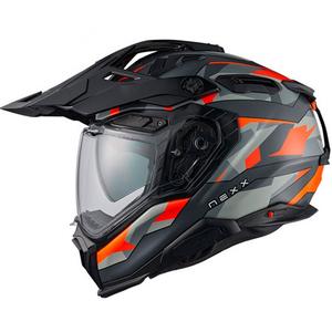 Casco enduro Nexx X.WED3 Trailmania naranja-gris