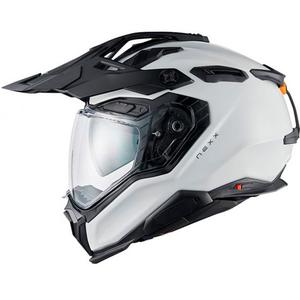 Casco de enduro Nexx X.WED3 Plain blanco perla