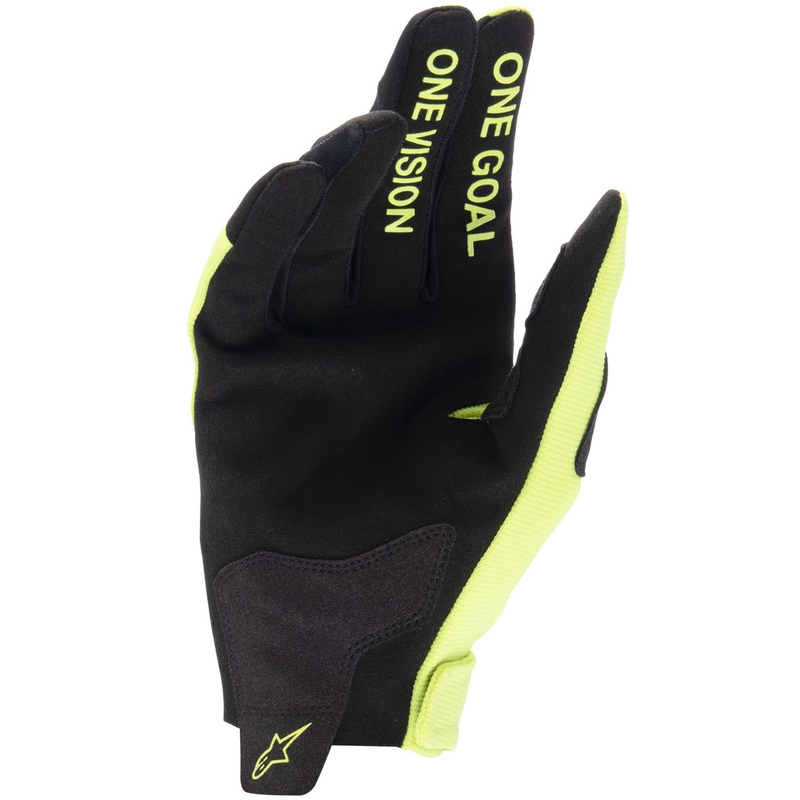 Guantes de motocross para niños Alpinestars Radar amarillo fluorescente y negro