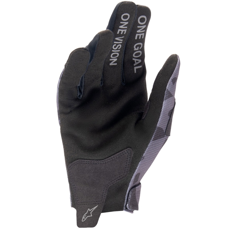 Guantes de motocross Alpinestars Radar para niños, color gris camuflaje y negro