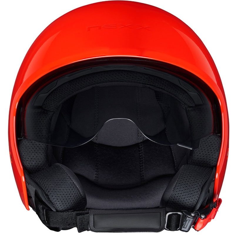 Casco de moto abierto NEXX Y.10 Core rojo liquidación