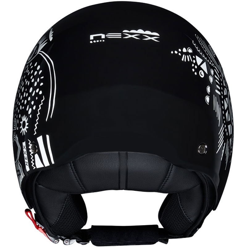 Casco de moto abierto NEXX Y.10 Artville blanco y negro liquidación