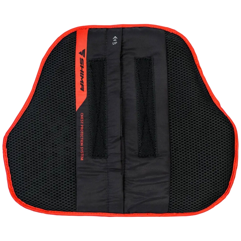 Protector de pecho Shima negro-rojo