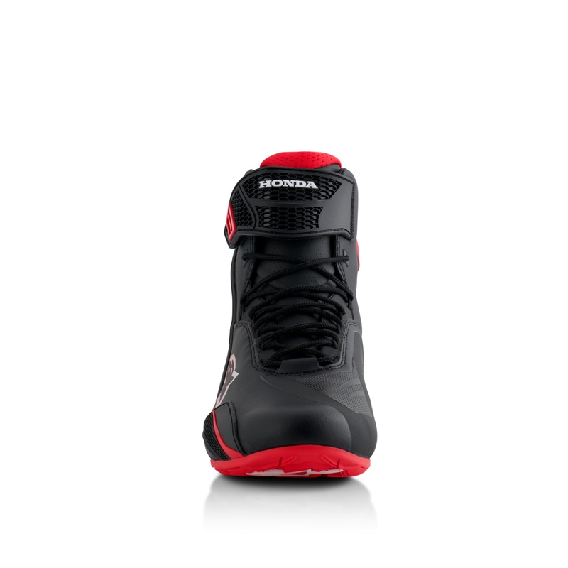 Botas de moto Alpinestars Faster-4 colección HONDA negras y rojas