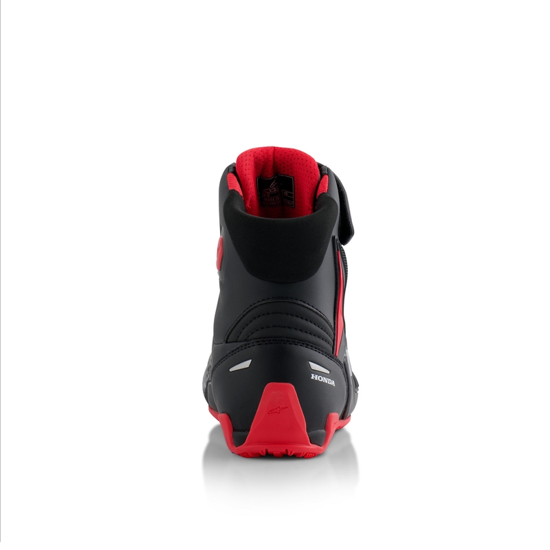 Botas de moto Alpinestars Faster-4 colección HONDA negras y rojas