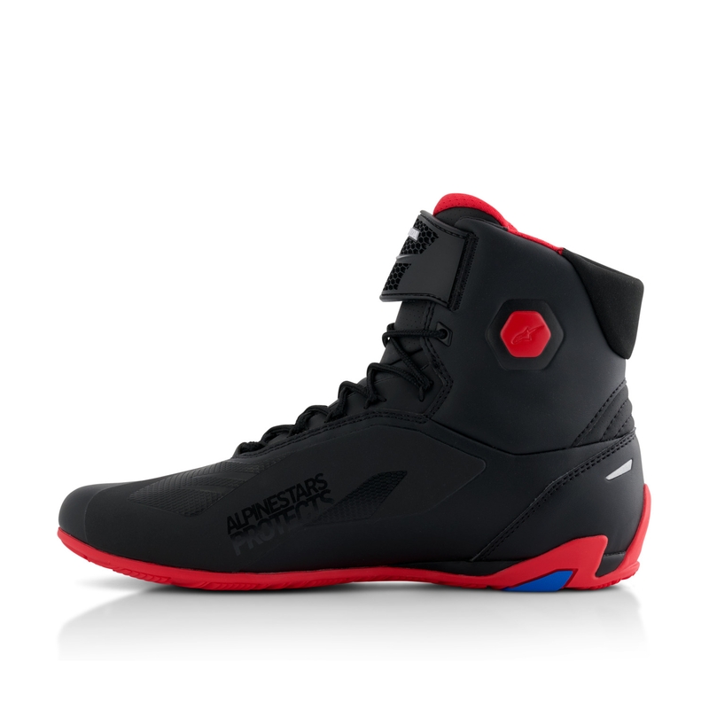 Botas de moto Alpinestars Faster-4 colección HONDA negras y rojas