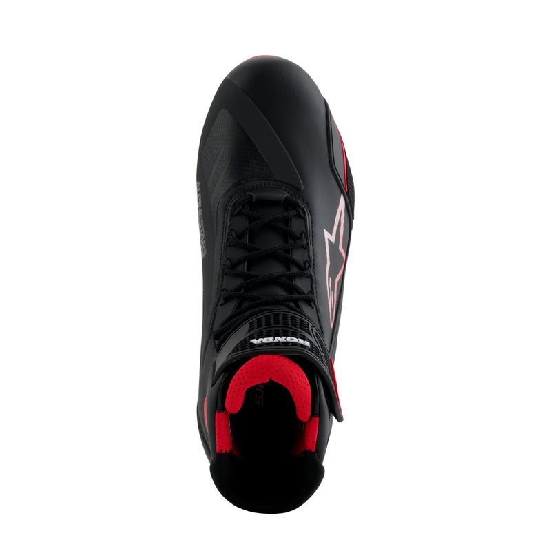 Botas de moto Alpinestars Faster-4 colección HONDA negras y rojas
