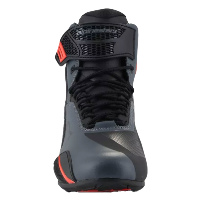 Botas de moto Alpinestars Faster-4 negro-gris-rojo fluorescente
