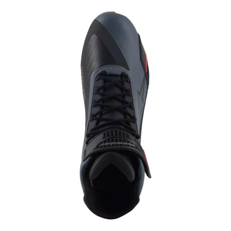 Botas de moto Alpinestars Faster-4 negro-gris-rojo fluorescente